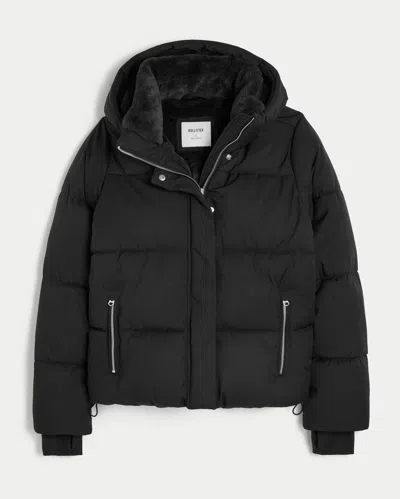 Hollister Faux Fur-lined Puffer Jacket