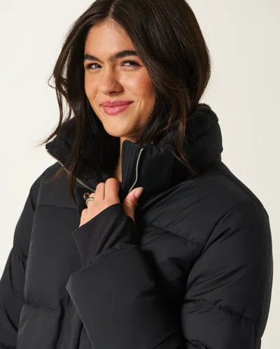 Hollister Faux Fur-lined Puffer Jacket