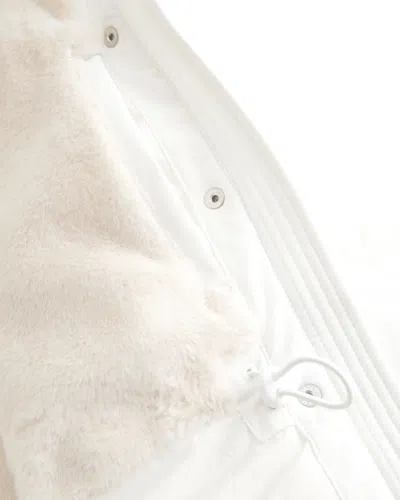 Hollister Faux Fur-lined Puffer Parka In White