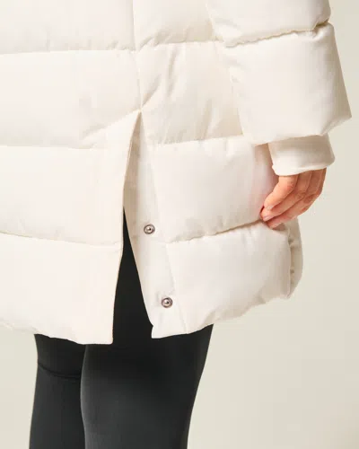 Hollister Faux Fur-lined Puffer Parka In White