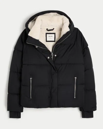 Hollister Faux Fur-lined All-weather Puffer Jacket
