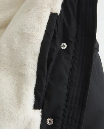 Hollister Faux Fur-lined All-weather Puffer Jacket