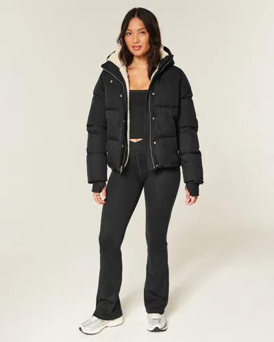 Hollister Faux Fur-lined All-weather Puffer Jacket