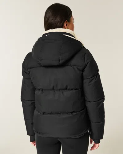 Hollister Faux Fur-lined All-weather Puffer Jacket