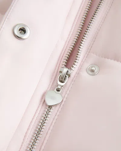 Hollister Faux Fur-lined All-weather Puffer Jacket In Pink