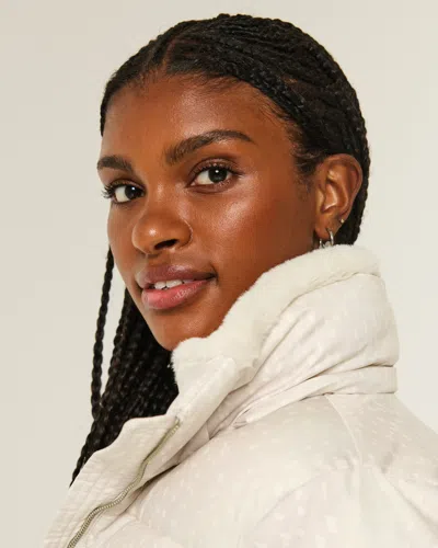 Hollister Faux Fur-lined All-weather Puffer Jacket