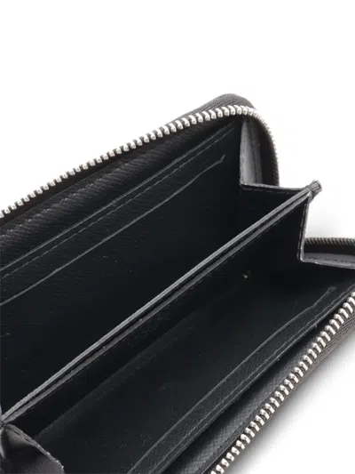 Pre-owned Louis Vuitton 2021-2025 Zippy Damier-pattern Wallet In Black