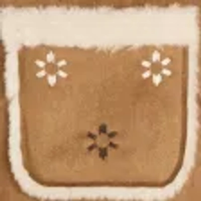 Hollister Faux Shearling Jacket In Brown