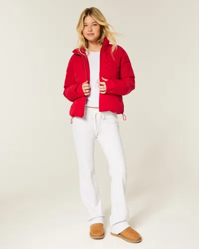 Hollister Zip-up Pattern Puffer Jacket