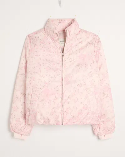 Hollister Zip-up Pattern Puffer Jacket