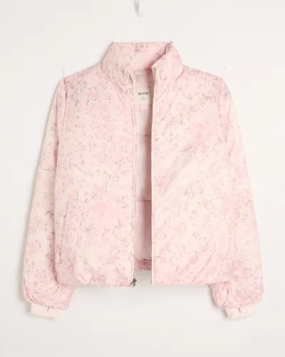 Hollister Zip-up Pattern Puffer Jacket