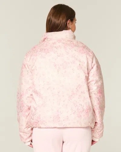 Hollister Zip-up Pattern Puffer Jacket