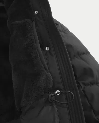 Hollister Faux Fur-lined Puffer Parka In Black