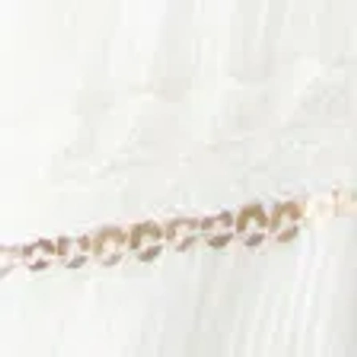 Hollister Lace Hem Mini Skort In White