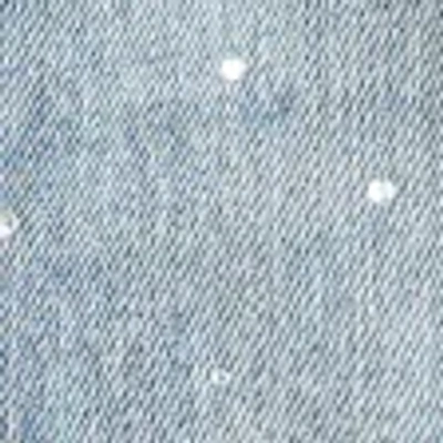 Hollister Low-rise Medium Wash Studded Denim Mini Skort