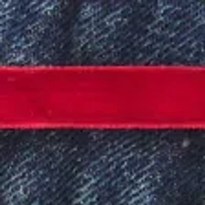 Hollister Low-rise Waist Tie Denim Mini Skort In Blue