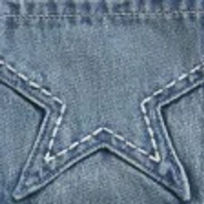 Hollister Embroidered Star Pocket Denim Mini Skort