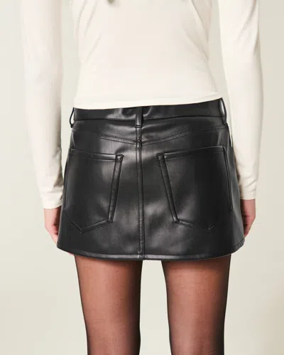 Hollister Faux Leather Mini Skort