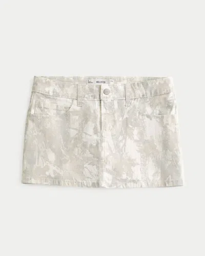 Hollister Twill Camo Mini Skirt
