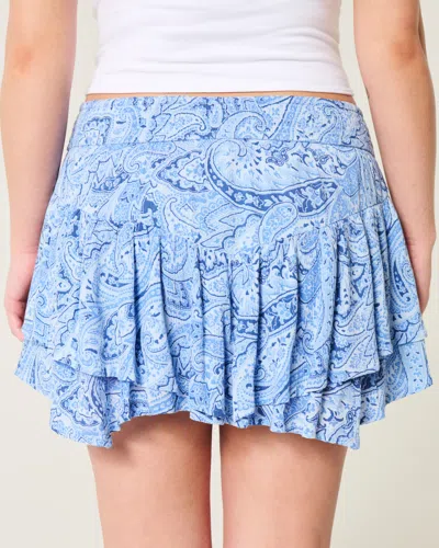 Hollister Asymmetrical Hem Tiered Mini Skort