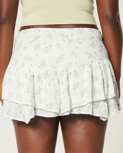Hollister Asymmetrical Hem Tiered Mini Skort