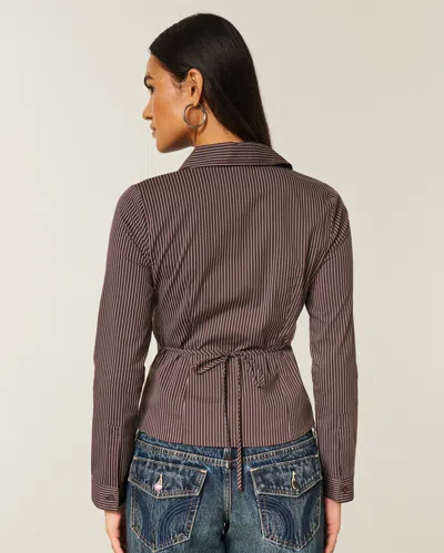 Hollister Tuxedo-style Stretch Poplin Shirt