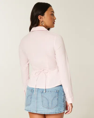 Hollister Stretch Poplin Button-through Shirt