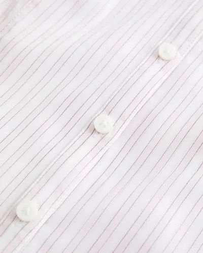 Hollister Stretch Poplin Button-through Shirt In White