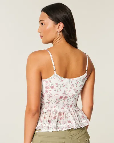 Hollister Chiffon Ruffle Cami In Multi