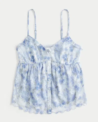 Hollister Easy Chiffon Babydoll Top