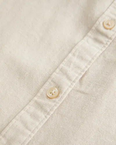 Hollister Oversized Linen-blend Shirt In White