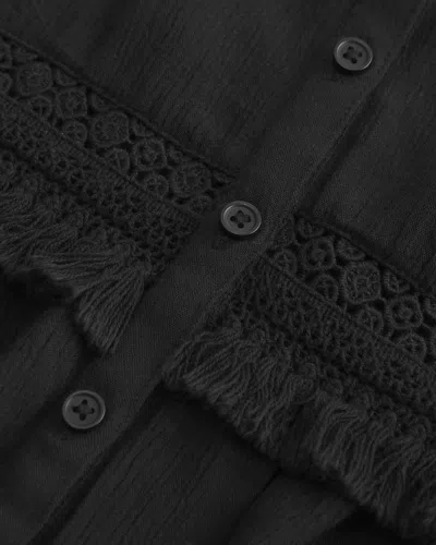 Hollister Fringe Crop Mini Tank In Black