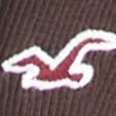 Hollister Easy Tie-back Henley Babydoll Top In Brown