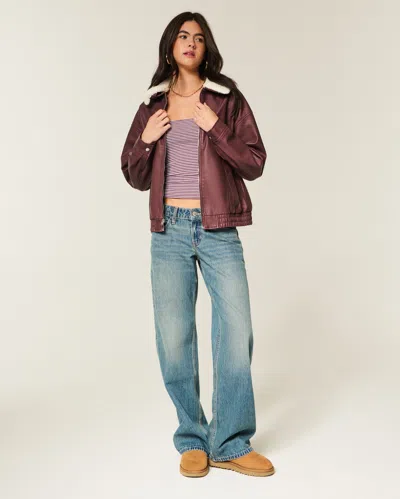 Hollister Taylor Reversible Tube Top In Burgundy