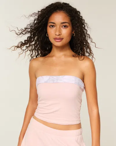 Hollister Taylor Reversible Tube Top In Pink