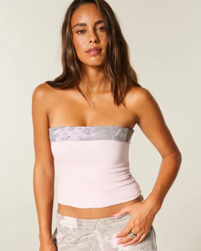 Hollister Taylor Reversible Tube Top In Gray