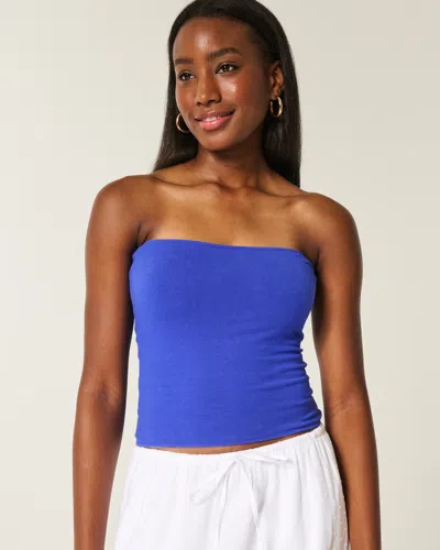 Hollister Taylor Reversible Tube Top In Blue