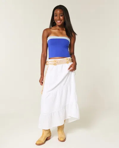 Hollister Taylor Reversible Tube Top In Blue