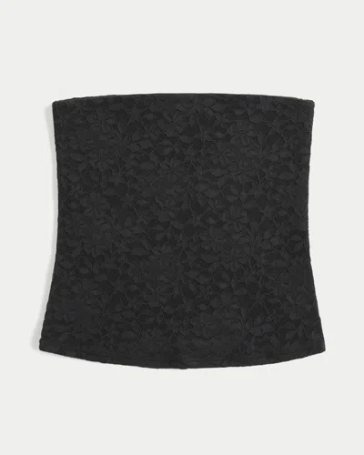 Hollister All-over Lace Tube Top In Black