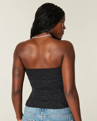 Hollister All-over Lace Tube Top In Black