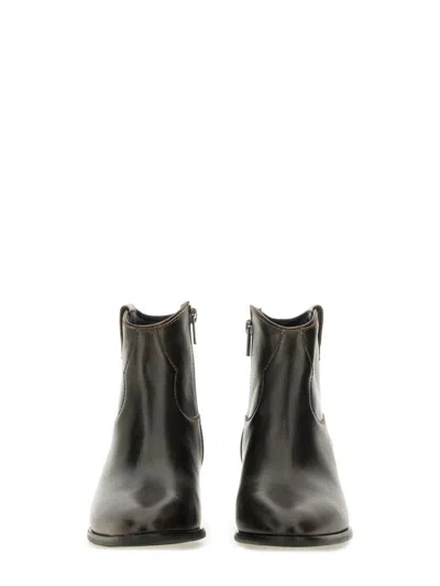 Ash Fame Texan Ankle Boots In Animal Print