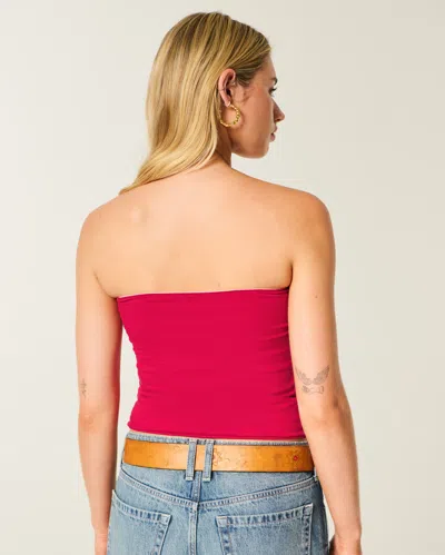 Hollister Taylor Seamless Fabric Reversible Tube Top In Red