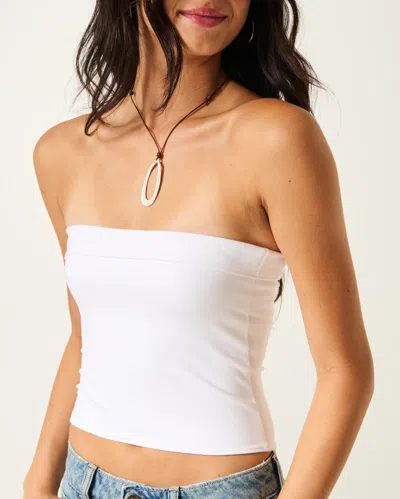 Hollister Taylor Seamless Fabric Tube Top In White