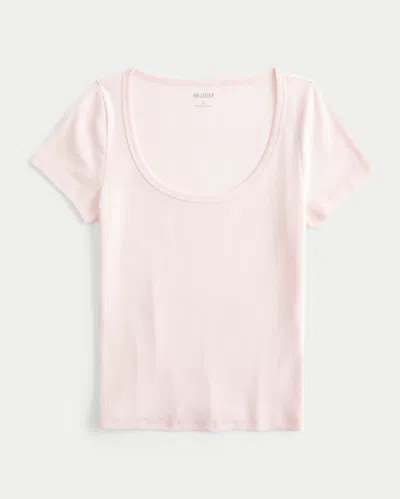 Hollister Scoop T-shirt In White
