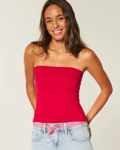 Hollister Taylor Reversible Tube Top In Red