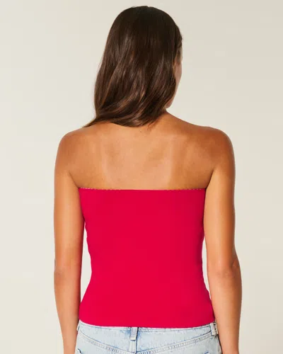 Hollister Taylor Reversible Tube Top In Red