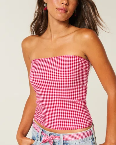 Hollister Taylor Reversible Tube Top In Red