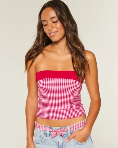 Hollister Taylor Reversible Tube Top In Red