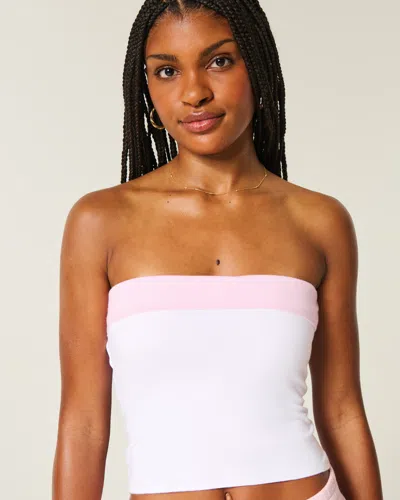 Hollister Taylor Reversible Tube Top In Pink