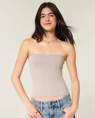 Hollister Taylor Tube Top In Neutral